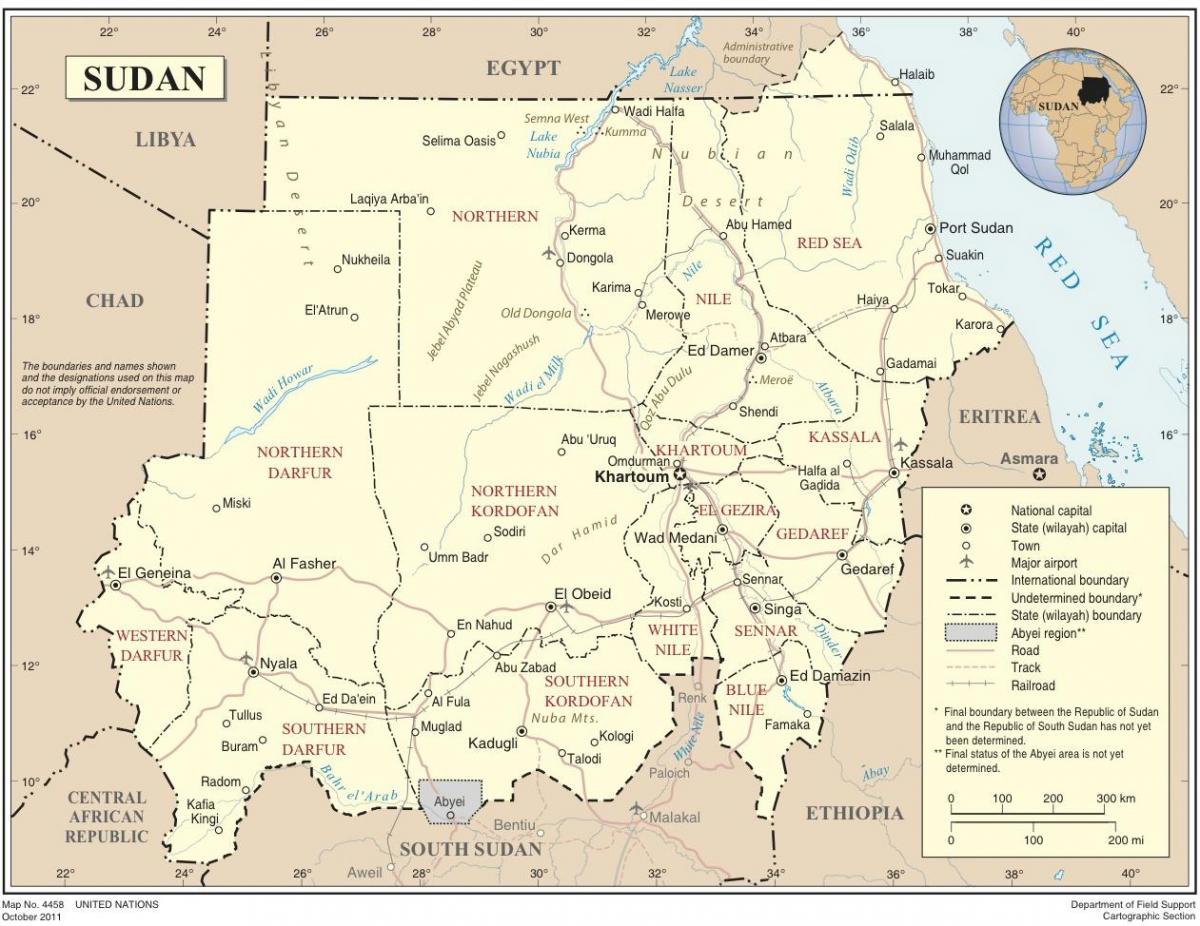 Peta Sudan syarikat